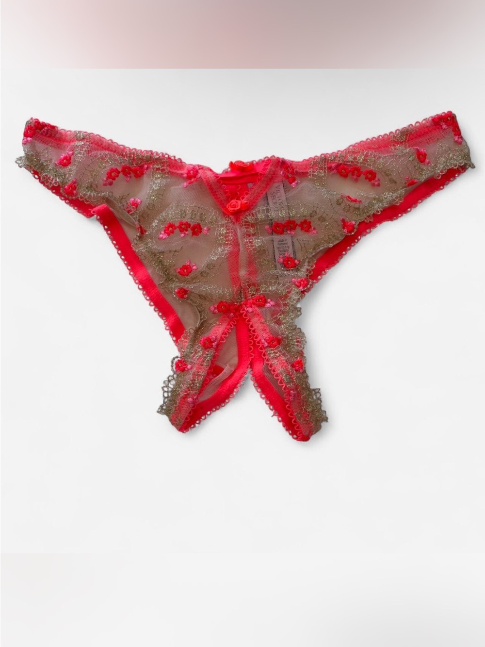 Victoria’s Secret Lace Ouvert Crotchless Panties